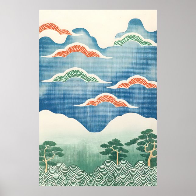 Impression d'art de paysage japonais traditionnel  (Devant)