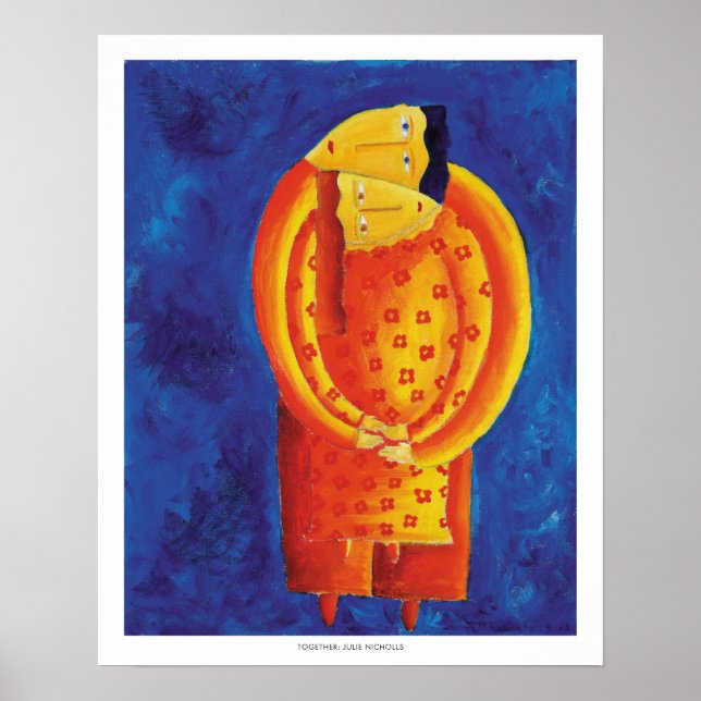 Impression d'art de peinture acrylique contemporai (Devant)