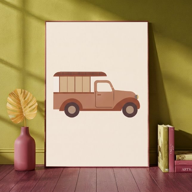 Impression d'art de pépinière neutre de camionnett (Créateur téléchargé)