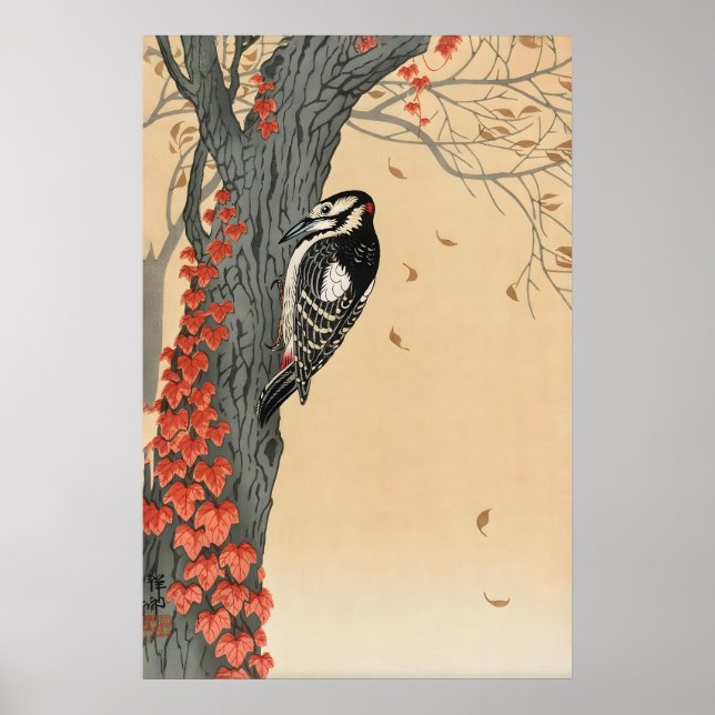 Impression d'art de Pic japonais Ohara Koson Lierr (Devant)