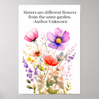 impression d'art de poster de soeurs