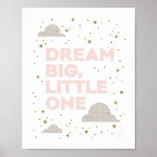 Impression d'art de rêve Big, Little One en rose p