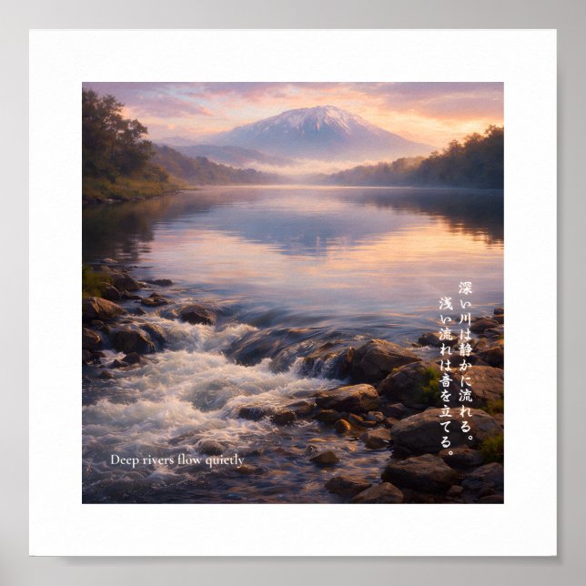 Impression d'art de sagesse de la nature – Les riv (Devant)
