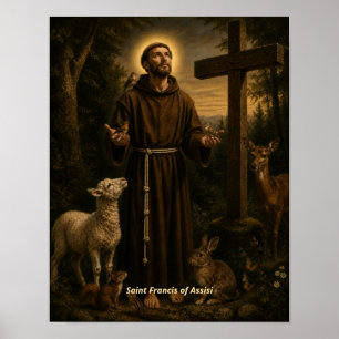 Impression d'art de Saint François d'Assise