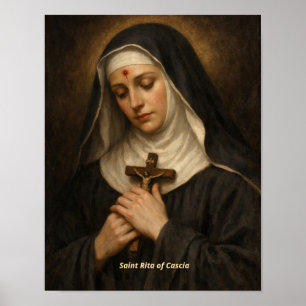 Impression d'art de Sainte Rita de Cascia