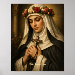 Impression d'art de Sainte Rose de Lima
