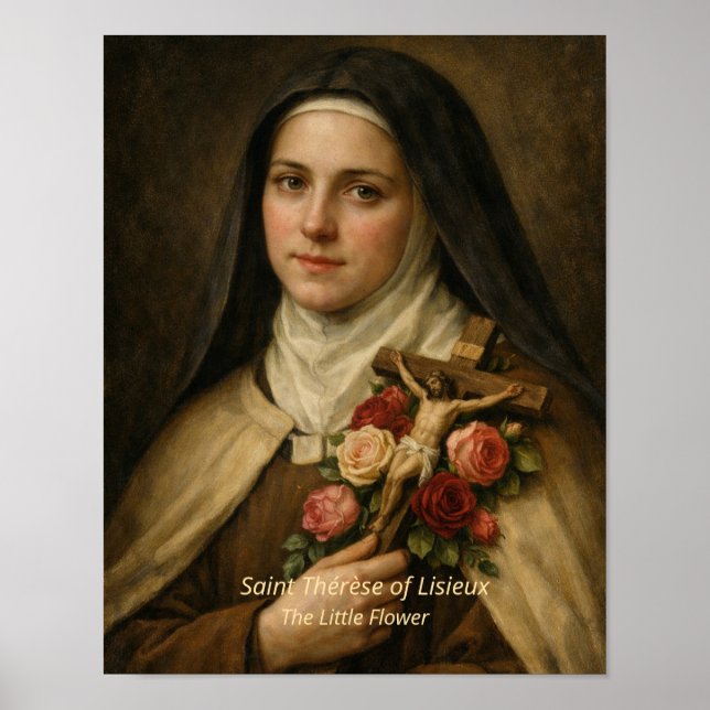 Impression d'art de Sainte Thérèse de Lisieux (Devant)