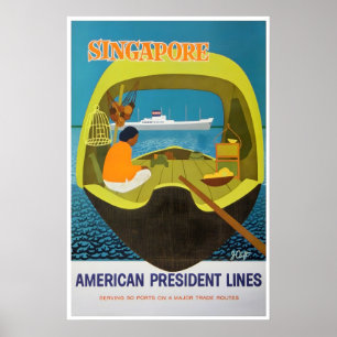 Impression d'art de Singapour American President L