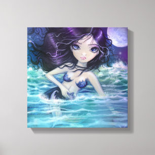 Impression d'art de sirène de mer douce sur toile