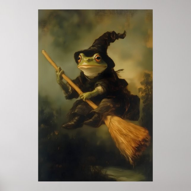 Impression d'art de sorcière grenouille Gothique V (Devant)