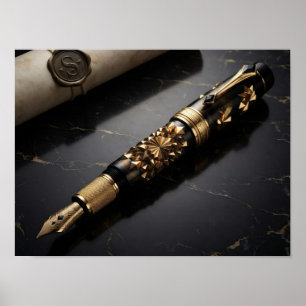 Impression d'art de stylo plume de luxe