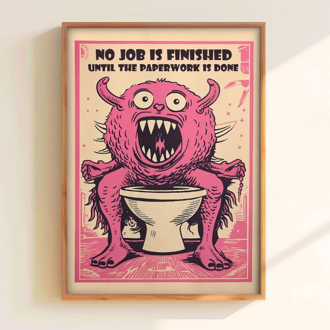 Impression d'art de toilette drôle Imprimable Déco (Créateur téléchargé)