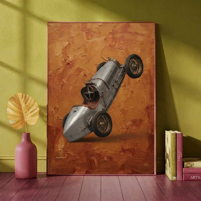 Impression d'art de voiture de course vintage fais (Créateur téléchargé)
