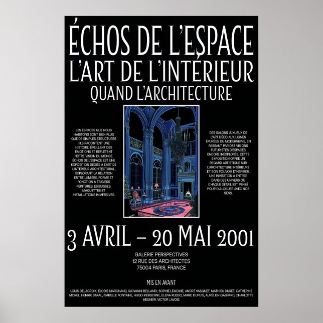 Impression d'art d'intérieur néo-gothique 2001 Gal (Devant)