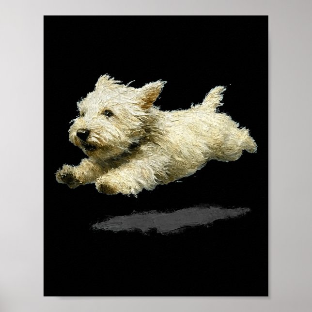 Impression d'art drôle rétro de chien mignon en co (Devant)