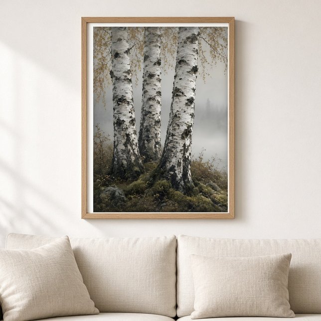 Impression d'art du brouillard du lac Birch (Créateur téléchargé)