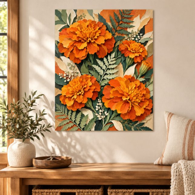 Impression d'art du Conservatoire de papier de sou (Unframed paper art print. All texture effects are printed. Room styling props are not included.)