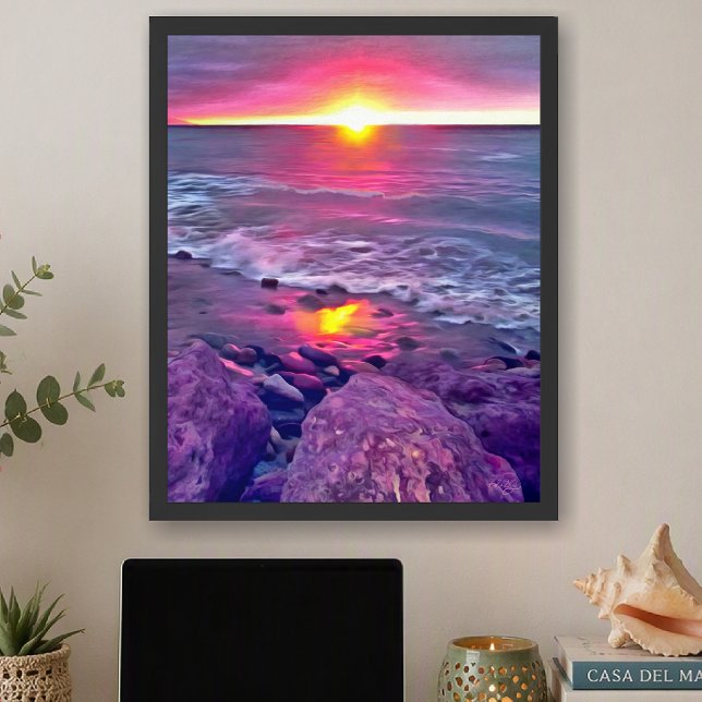 Impression d'art du coucher de soleil sur le Malec (Créateur téléchargé)