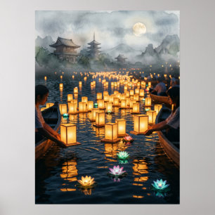 Impression d'art du festival traditionnel des lant