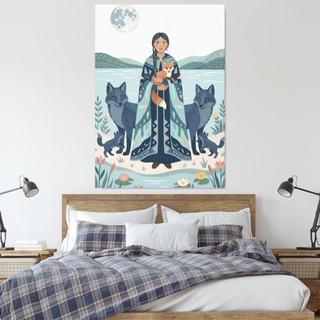Impression d'art du gardien du lac mystique - Femm (Insitu(Chambre))