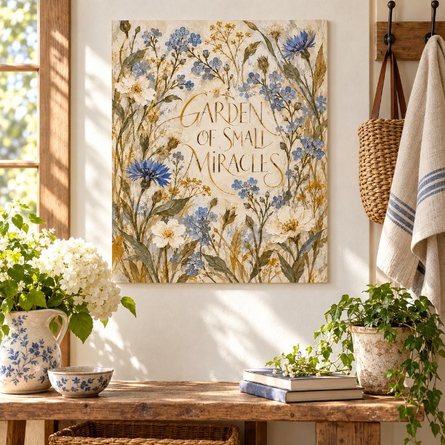 Impression d'art du Jardin des Petits Miracles (Unframed paper art print. All texture effects are printed. Room styling props are not included.)