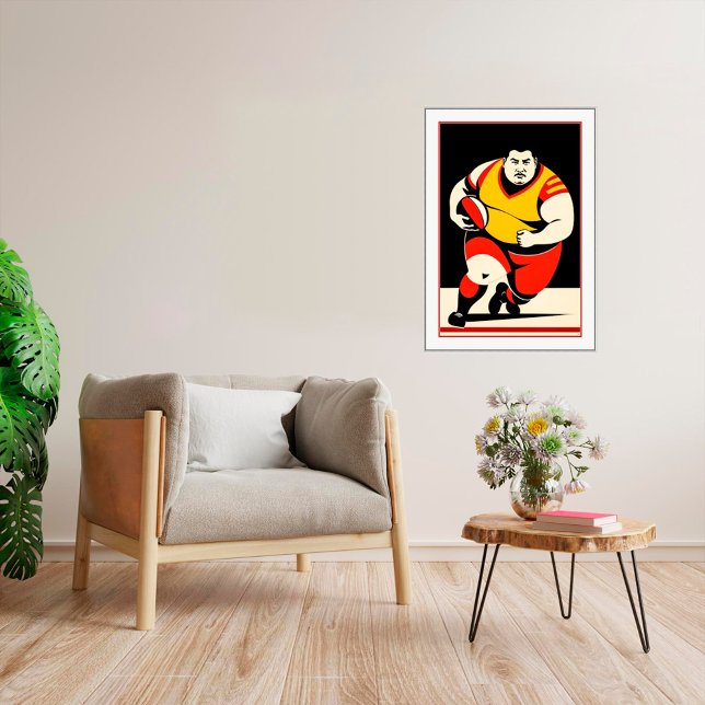 Impression d'art du joueur de rugby (Créateur téléchargé)