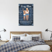 Impression d'art du lien mère-fille – Blonde senti