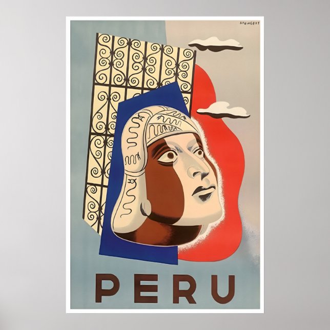Impression d'art du Pérou Affiche de voyage Maison (Devant)