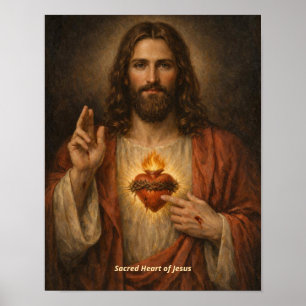 Impression d'art du Sacré-Cœur de Jésus
