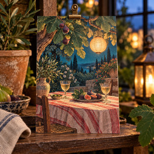 Impression d'art du souper sous l'arbre à figues
