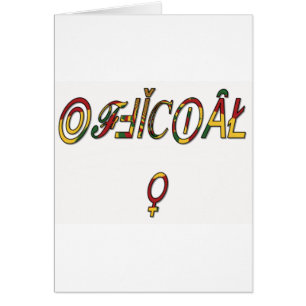 Impression d'art du symbole féminin "OFFICIEL" inv