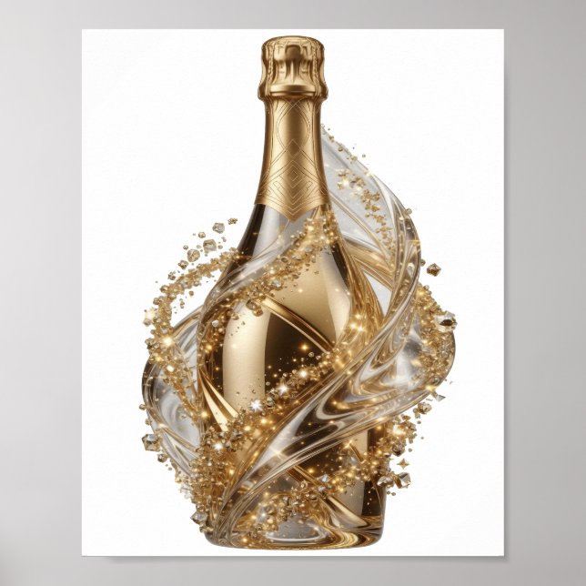 Impression d'art en argent CRISP ART ABSTRAIT (Devant)