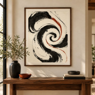 Impression d'art en fugue de spirale d'encre