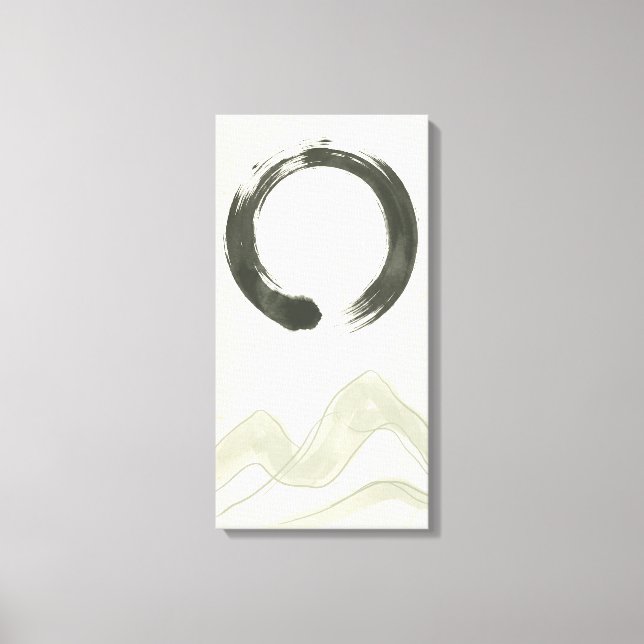Impression d'art en ligne abstraite Japandi beige  (Recto)