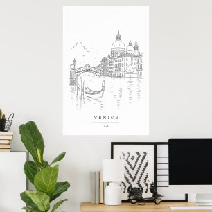 Impression d'art en ligne de Venise Minimaliste