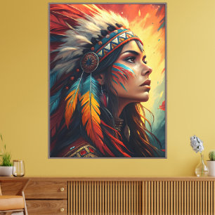 Impression d'art esprit tribal coloré