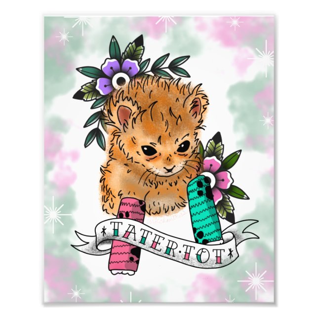 Impression d'art flash de tatouage (Devant)