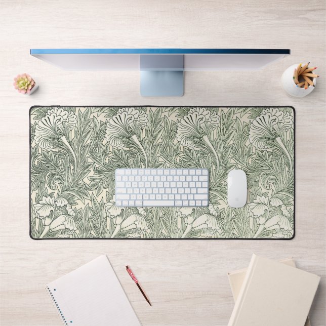 Impression d'art floral Tulipe verte de William Mo (Bureau 1)