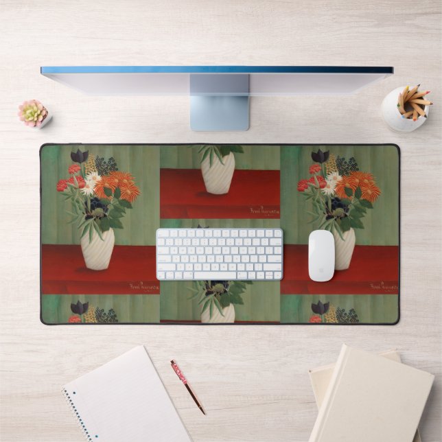 Impression d'art floral vert sauge Henri Rousseau  (Bureau 1)