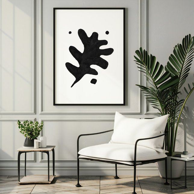 Impression d'Art Fondu Moderne, Gouache Noir (Créateur téléchargé)