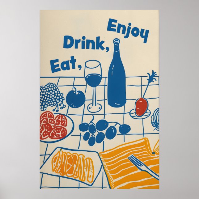 Impression d'art Food & Wine Cuisine Tendance (Ins (Devant)