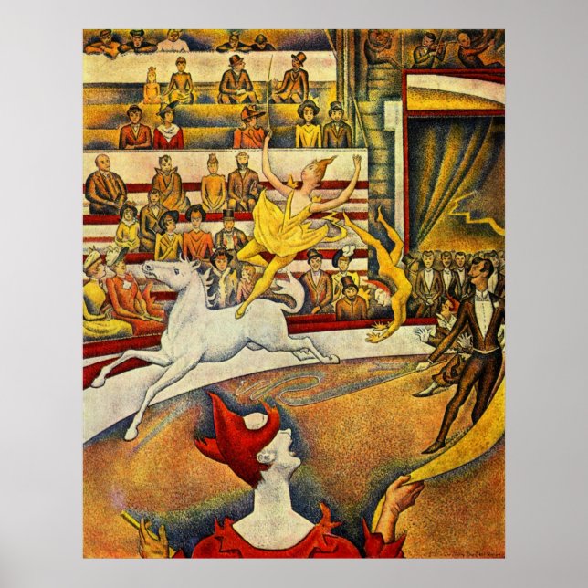 Impression d'art Georges Seurat  Cirque Paris Poin (Devant)
