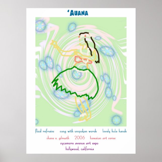 Impression d'art Hula Dancer (Devant)