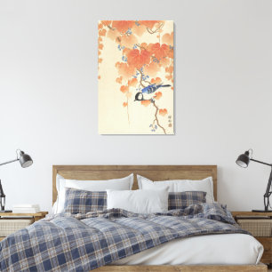 Impression d'art japonais vintage d'oiseaux d'Ohar