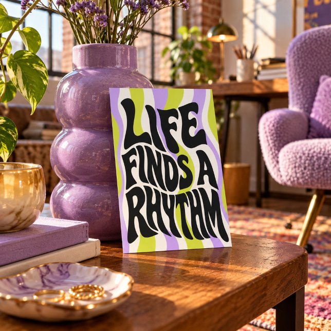 Impression d'art Life Finds a Rhythm (4 x 6 inch unframed semi-gloss print. Flat printed artwork. Styled scene; props not included.)
