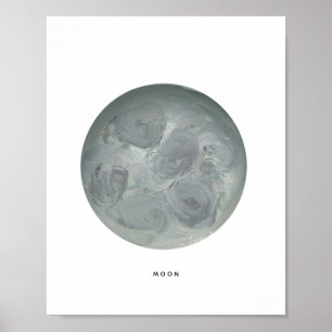 Impression d'art Lune Peinte