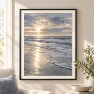 Impression d'art Matin Argenté Atlantique