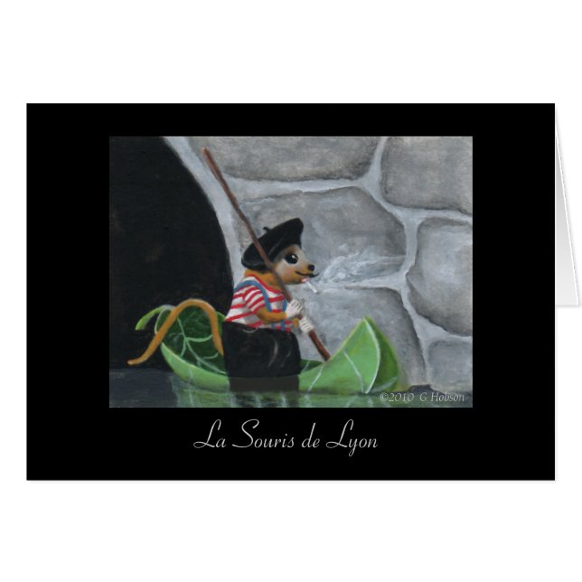 Impression d'art miniature de La Souris de Lyon (Devant horizontal)