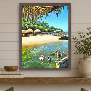 Impression d'art Mismaloya Mexico Rivière rejoint