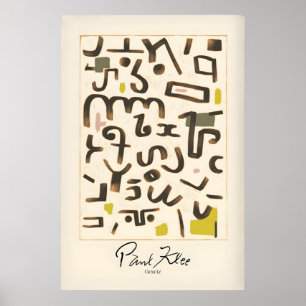Impression d'art moderne symboles abstraits Paul K